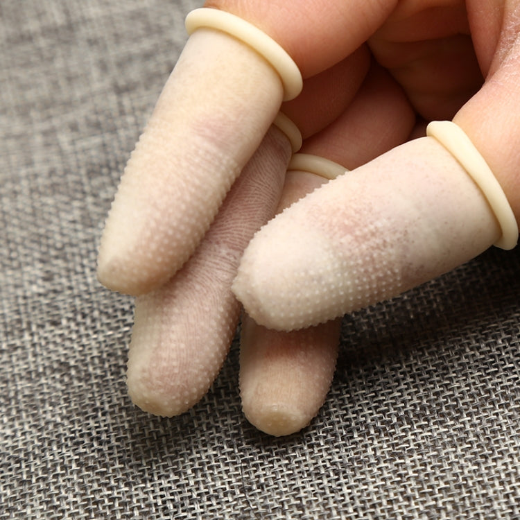 100pcs / Pack Antistatic Antislip Durable Fingertips Latex Protective Gloves, Size: L, 2.8*6.5cm, Size: L, 2.8*6.5cm – Durable Build, Easy to Use Size: L, 2.8*6.5cm Khaki