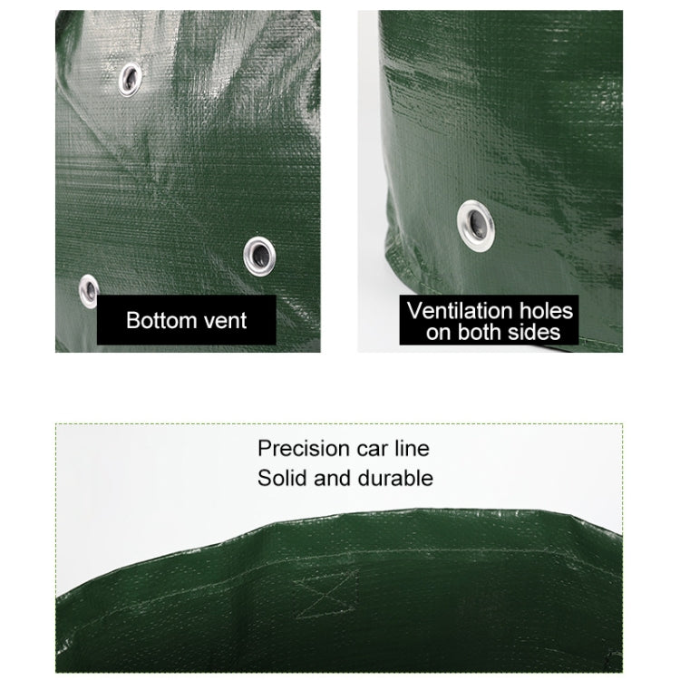 2 PCS 7 Gallons Potato Planting PE Bags Woven Fabric Bags Cultivation Garden Pots Vegetable Planting Bags Grow Bags Farm Garden Supplies, Yellow, Green, Black, Orange