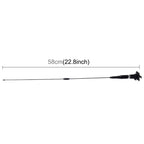 Universal Car Decoration Extensile Aerial Clip Side Car Modified To Remove Static Electricity Aerial, Length: 58cm, Length: 58cm – Durable Build, Easy to Use