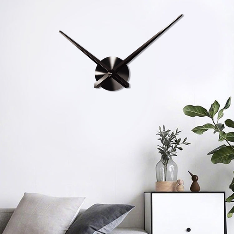 Creative DIY Stainless Steel Wall Clock Home Office Decoration Black