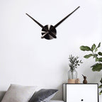 Creative DIY Stainless Steel Wall Clock Home Office Decoration Black