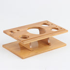 14 in 1 Stainless Steel Cocktail Shaker Tools Set with Bamboo Mount, Capacity: 750ml, 750ml, Bamboo