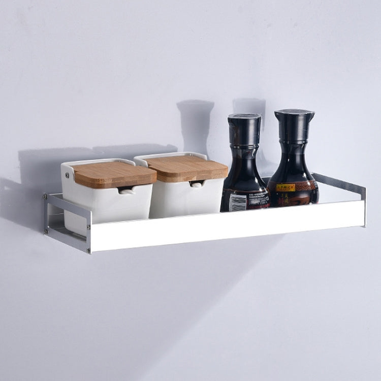 30cm Kitchen Multi-function Wall Hanging Holder Seasoning Storage Rack, 30cm(Silver) 30cm(Silver)
