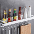 60cm 10 Hooks Kitchen Multi-function Wall Hanging Holder Seasoning Storage Rack, 60cm 10 Hooks(Silver) 60cm 10 Hooks(Silver)