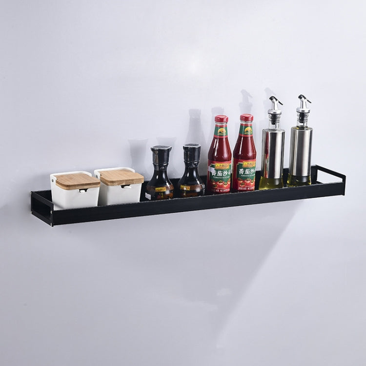 70cm Kitchen Multi-function Wall Hanging Holder Seasoning Storage Rack, 70cm(Black) 70cm(Black)