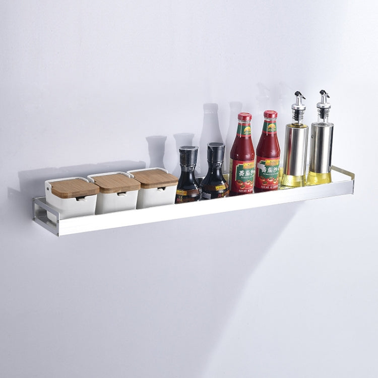 80cm Kitchen Multi-function Wall Hanging Holder Seasoning Storage Rack, 80cm(Silver) 80cm(Silver)