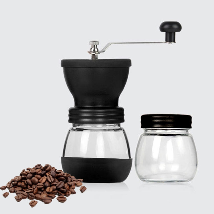 Portable Conical Burr Mill Manual Spice Herbs Hand Grinding Machine Coffee Bean Grinder with Seal Pot, With Seal Pot With Seal Pot