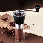 Portable Conical Burr Mill Manual Spice Herbs Hand Grinding Machine Coffee Grinder, Capacity: 36g, Portable Conical Portable Conical