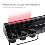 A Version 80cm 2 Cups 10 Hooks Kitchen Multi-function Wall-mounted Condiment Storage Rack, A Version 80cm 2 Cups