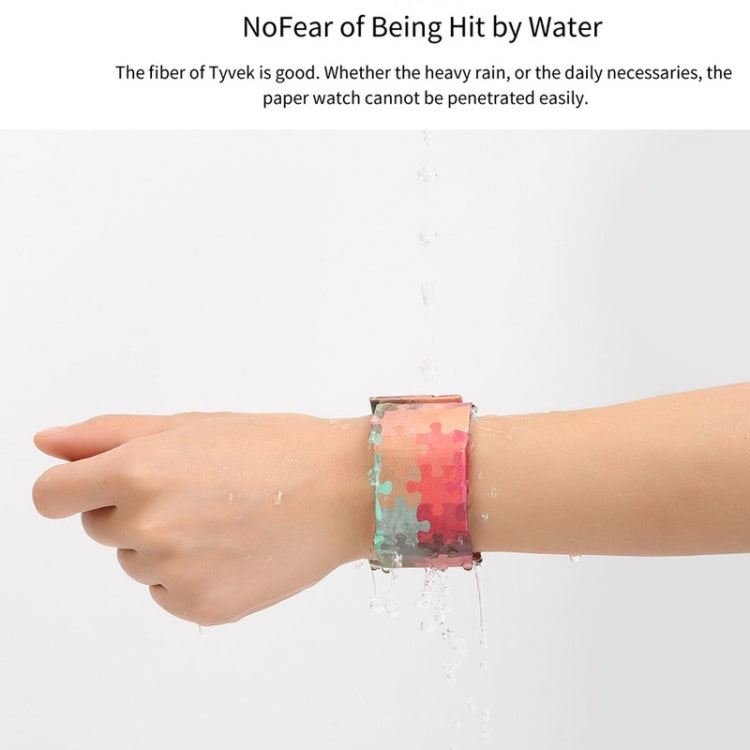 Broken Pattern Creative Fashion Waterproof Paper Watch Intelligent Paper Electronic Wristwatch, Broken Pattern