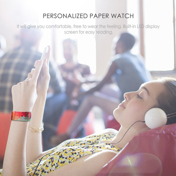 Broken Pattern Creative Fashion Waterproof Paper Watch Intelligent Paper Electronic Wristwatch, Broken Pattern