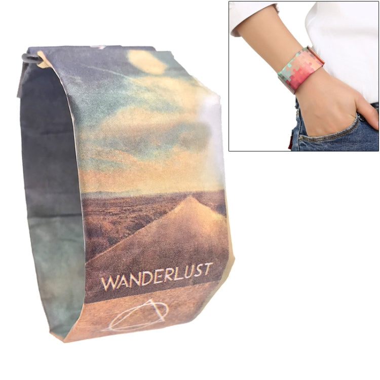 Travel Pattern Creative Fashion Waterproof Paper Watch Intelligent Paper Electronic Wristwatch, Travel Pattern Travel Pattern