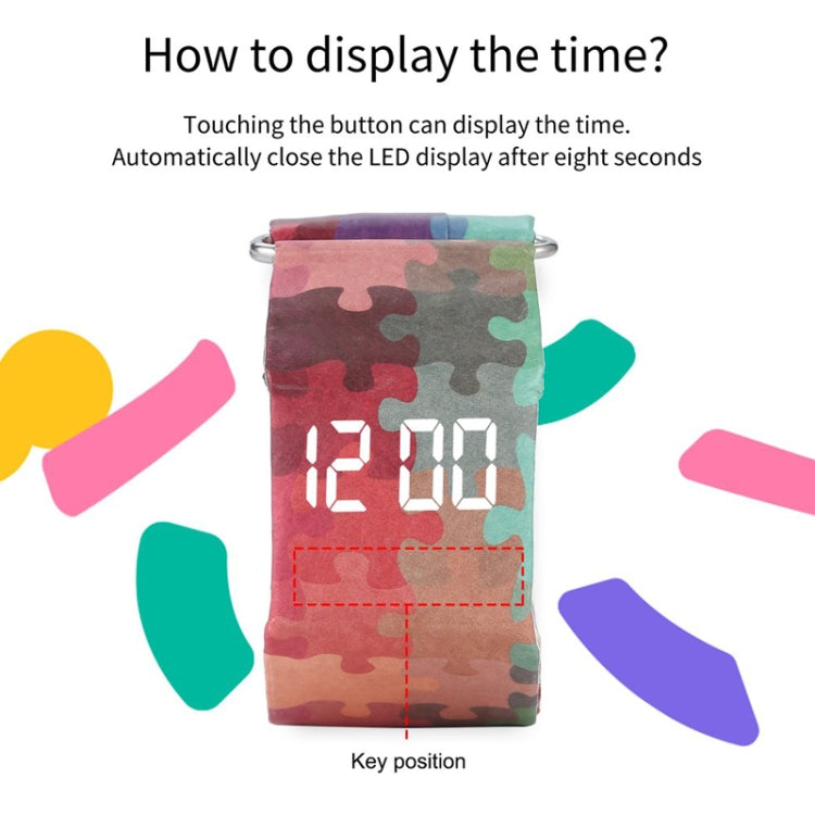 Flamingo Pattern Creative Fashion Waterproof Paper Watch Intelligent Paper Electronic Wristwatch, Flamingo Pattern