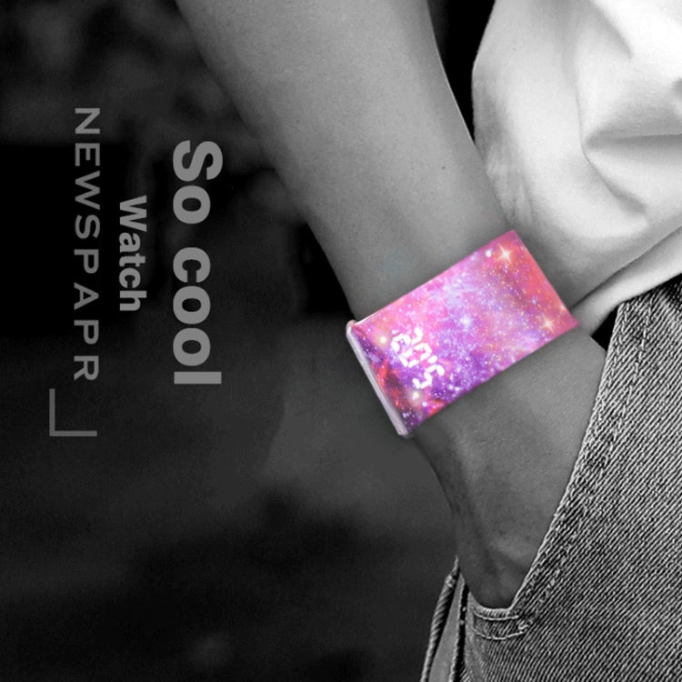 Lost Pattern Creative Fashion Waterproof Paper Watch Intelligent Paper Electronic Wristwatch, Lost Pattern – Waterproof