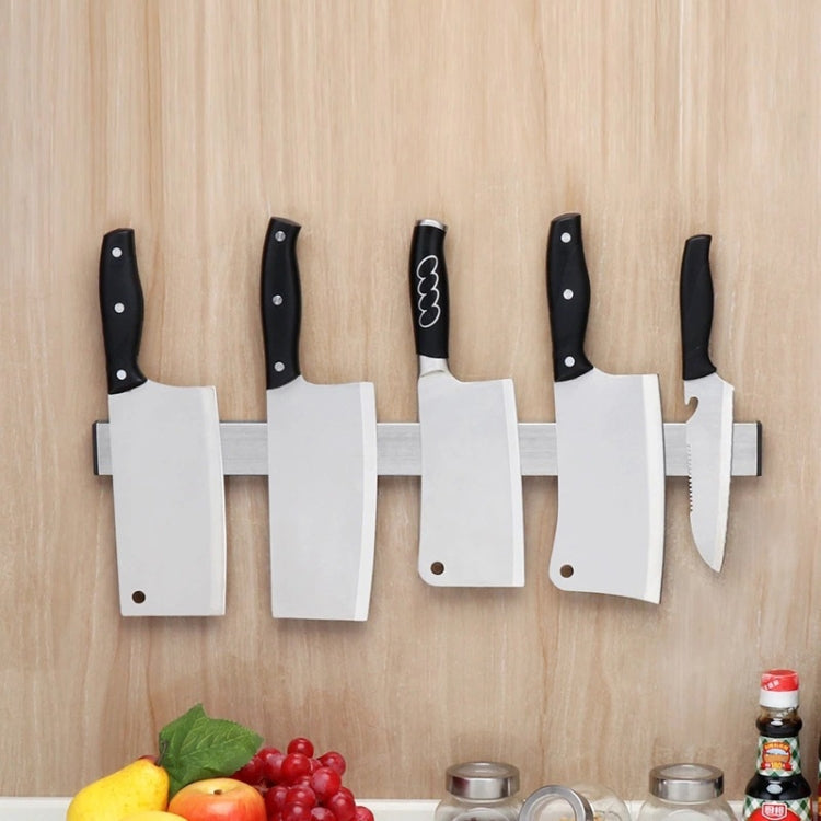 Kitchen Free Punching Wall-mounted 304 Stainless Steel Magnetic Knife Holder, Size:51x4x1.5cm, Size:51x4x1.5cm Size:51x4x1.5cm