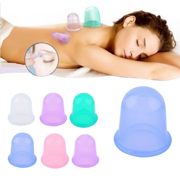 Health Care Body Massage Vacuum Silicone Cupping Cup,Random Color Delivery, 1 PCS 1 PCS