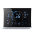 BHP-8000-WIFI-SS 3H2C Smart Home Heat Pump Round Room Brushed Mirror Housing Thermostat with WiFi, AC 24V, with WiFi with WiFi