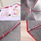 Folding Food Cover Keep Foods Warm Aluminum Foil Cover, Blue Tableware Pattern, Size: 60*60*17cm, Size: 60*60*17cm, Blue – Durable Build, Easy to Use