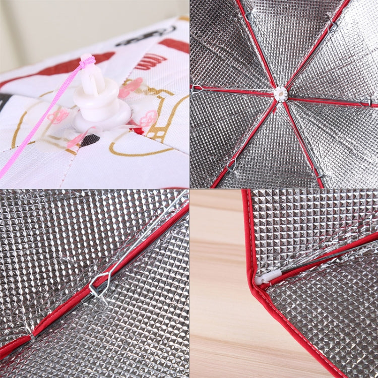 Folding Food Cover Keep Foods Warm Aluminum Foil Cover, Blue Tableware Pattern, Size: 60*60*17cm, Size: 60*60*17cm, Blue – Durable Build, Easy to Use