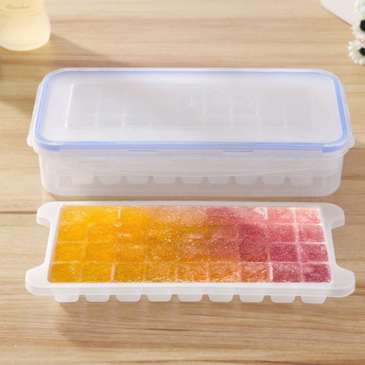 Small Square Ice Mold Trays Multi-layer Mold with Cover Ice Storage Box, 2 Layers, 2 Layers 2 Layers