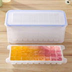Small Square Ice Mold Trays Multi-layer Mold with Cover Ice Storage Box, 4 Layers, 4 Layers 4 Layers