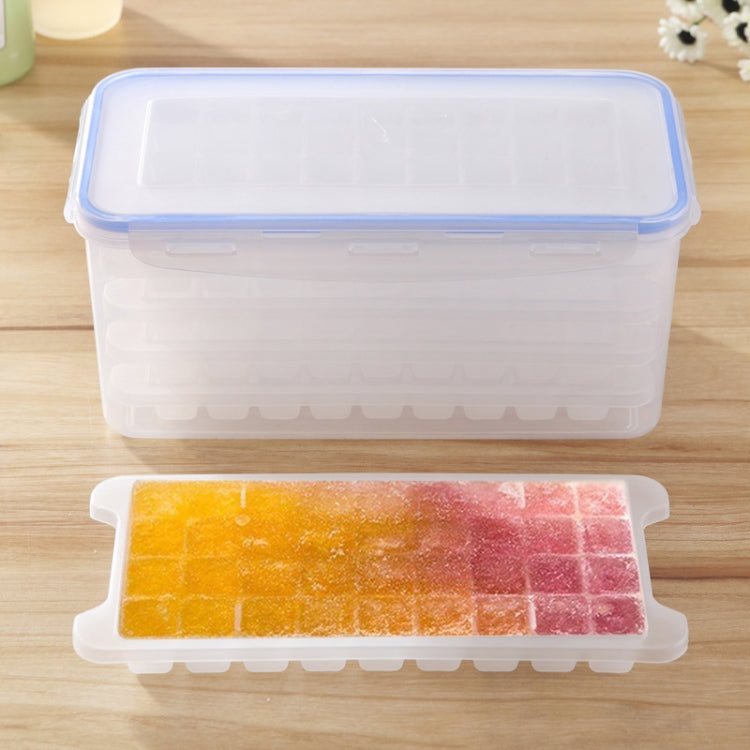 Small Square Ice Mold Trays Multi-layer Mold with Cover Ice Storage Box, 5 Layers, 5 Layers 5 Layers