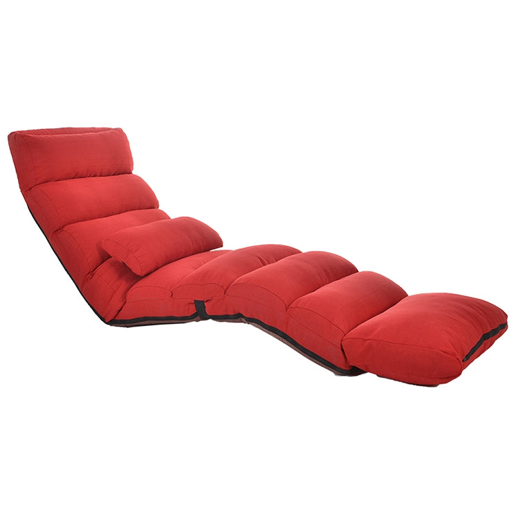 C1 Lazy Couch Tatami Foldable Single Recliner Bay Window Creative Leisure Floor Chair, Size:205x56x20cm, 205x56x20cm (Red), 205x56x20cm (Purple), 205x56x20cm (Lake Blue), 205x56x20cm (Khaki), 205x56x20cm (Green), 205x56x20cm (Dark Coffee)              ... 205x56x20cm (Red) Red