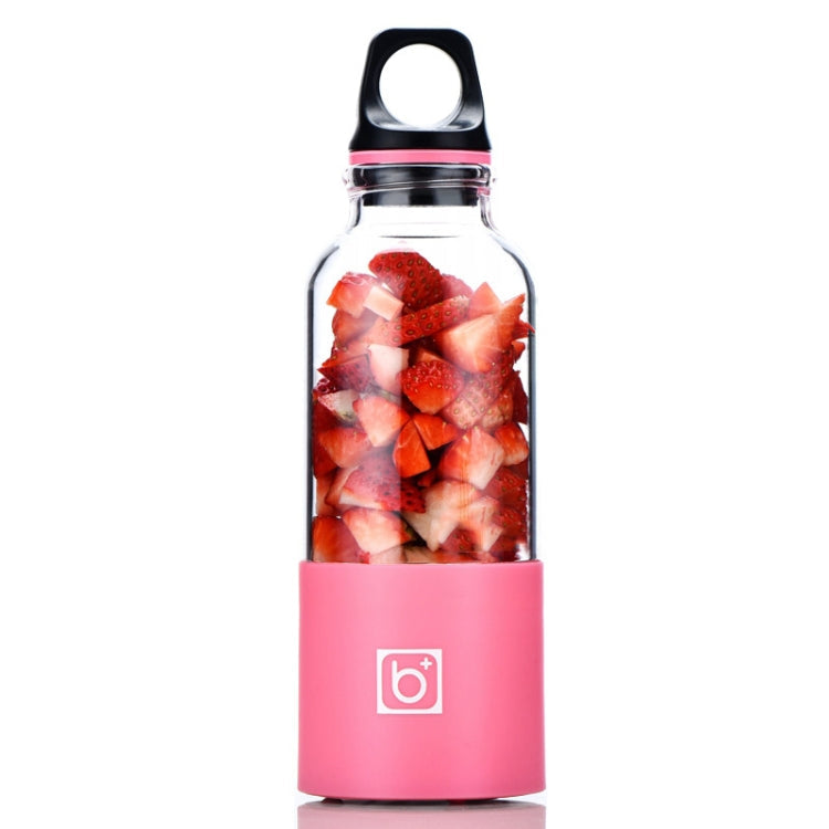 Bingo 500ml Mini Portable USB Rechargeable Electric Juicer Cup Juicer Blender, 22000 Revolutions Per Minute, 2 Blade Head Pink, 2 Blade Head Green, 2 Blade Head Blue, 2 Blade Head Purple, 2 Blade Head Red