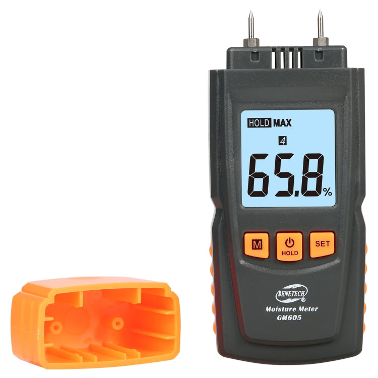 BENETECH GM605 Digital Wood Moisture Meter Humidity Tester Timber Damp Detector, GM605 GM605