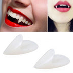 1 Pair 15mm Halloween Party Dentures Props Vampire Zombie Devil Fangs Teeth, 15mm 15mm