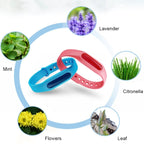 10 PCS Anti-mosquito Silicone Repellent Bracelet Buckle Wristband Bugs Away, Suitable for Children and Adults, Length:23cm, Random Color Delivery, 10 PCS