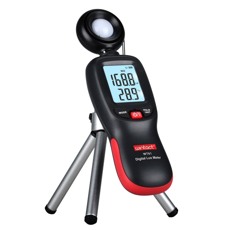 Wintact WT81 Digital Light Lux Meter for Factory / School / House Various Occasion, Range: 0-200,000 Lux – Durable Build, Easy to Use