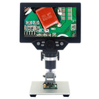 G1200 7 inch LCD Screen 1200X Portable Electronic Digital Desktop Stand Microscope, UK Plug, No Battery AU Plug, No Battery EU Plug, No Battery UK Plug, No Battery US Plug