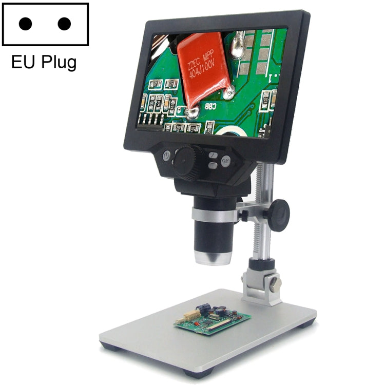 G1200 7 inch LCD Screen 1200X Portable Electronic Digital Desktop Stand Microscope, UK Plug, No Battery AU Plug, No Battery EU Plug, No Battery UK Plug, No Battery US Plug No Battery EU Plug HC5783B