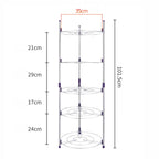 Multi-function Kitchen Pot Rack Five-layer Wok Soup Pot Stainless Steel Pot Rack, Five-layer