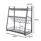 Creative Kitchen Three-layer Storage Shelf Spice Rack, 2