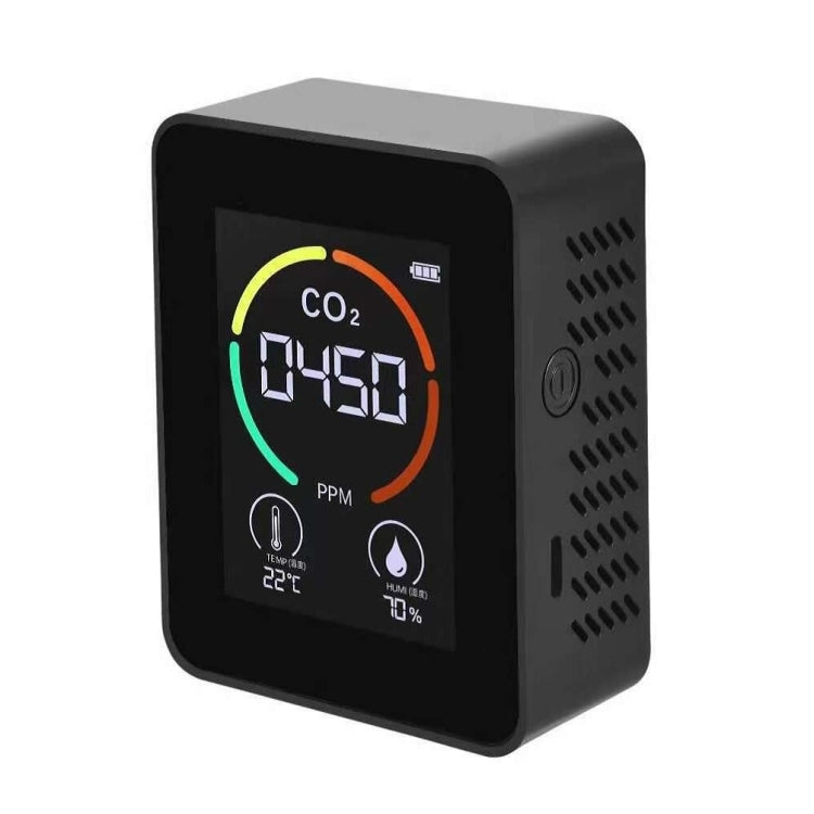 XY-T01 3 in 1 Temperature Humidity and CO2 Display Air Quality Detector, Infrared Sensor, 3 in 1 Infrared 3 in 1 Infrared Black