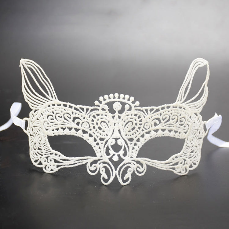 Halloween Masquerade Party Dance Sexy Lady Lace Cat King Mask, Cat King