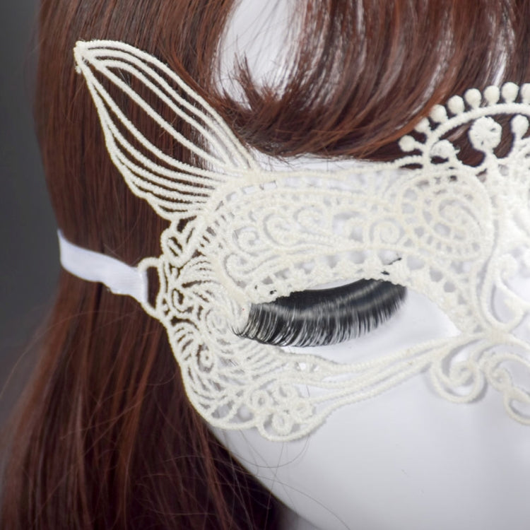 Halloween Masquerade Party Dance Sexy Lady Lace Cat King Mask, Cat King