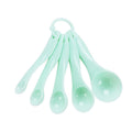 kn082 5 in 1 Plastic Measuring Spoon Kitchen Tool Set (Random Color Delivery), Green Green HC5966G