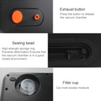 Household Commercial Food Vacuum Plastic Packaging Machine Sealer Closer Machine, UK Plug, Food UK Plug (Black), Food UK Plug (White)