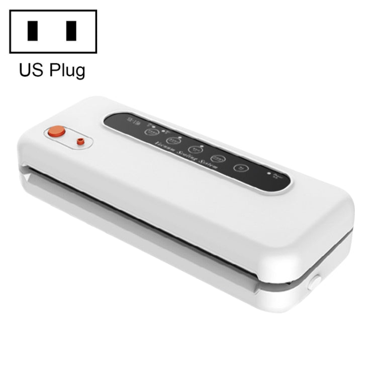 Household Commercial Food Vacuum Plastic Packaging Machine Sealer Closer Machine, US Plug, Food US Plug (Black), Food US Plug (White) – Durable Build, Easy to Use Food US Plug (White) White