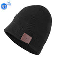 Bluetooth Warm Knit Hat, Supports Phone Answering & Bluetooth Photo Taking & Music Playing Black