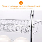 Multi-function Kitchen Stainless Steel Double Diskes Rack Hanging Knife Chopping Block Holder, Knife Chopping Block Holder