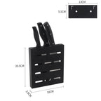 Stainless Steel Wall-mounted Kitchen Rack Hanging Kinfe Holder, Kinfe Holder