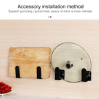 Stainless Steel Wall-mounted Kitchen Rack Hanging Seasoning Holder, Seasoning Holder