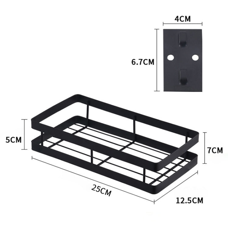 25cm Kitchen Punch-free Wall Mount Seasoning Storage Rack, 25cm – Durable Build, Easy to Use