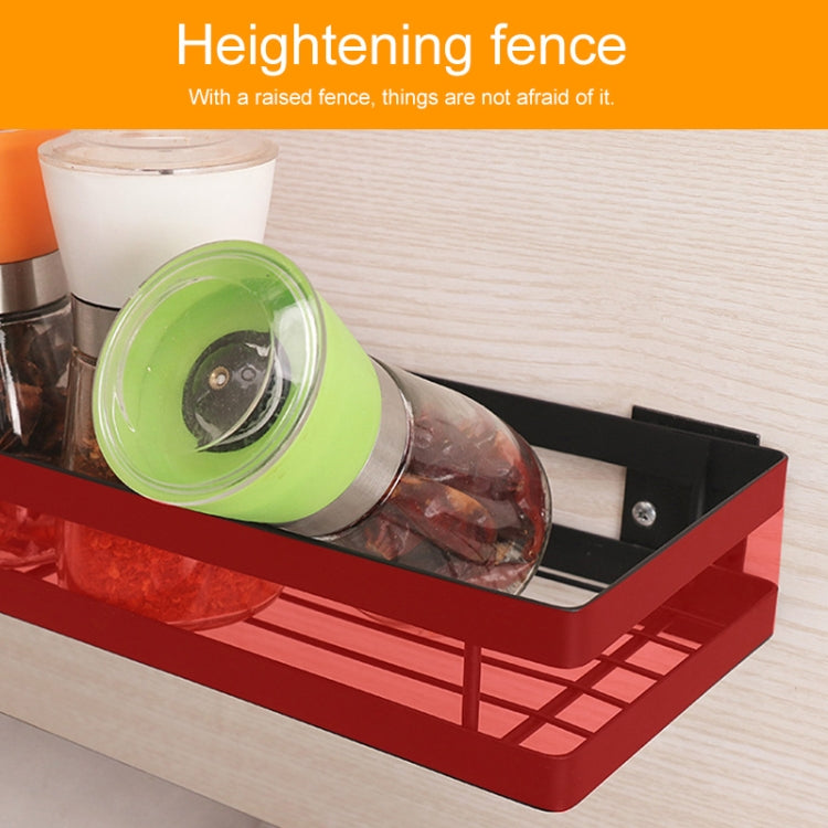 25cm Kitchen Punch-free Wall Mount Seasoning Storage Rack, 25cm – Durable Build, Easy to Use
