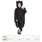 Halloween Costume Children Jumpsuit Bat Style Cosplay Costumes Stage Suit Size:S, Suggested Height:105-115cm, Size: S Children
