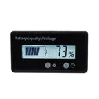 H6133 12V-84V Lead-acid Battery Voltage Tester Percentage Voltmeter Gauge Lithium Battery Status Monitor, 12V-84V White Light, 12V-84V Blue Light, 12V-84V Green Light 12V-84V White Light White Light